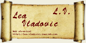 Lea Vladović vizit kartica